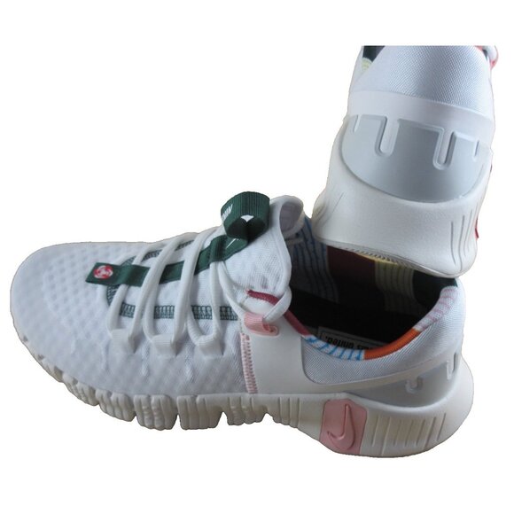 Women's Nike Free Metcon 5 Running Training Shoes All Petals White Pink Sizes - Picture 6 of 7
